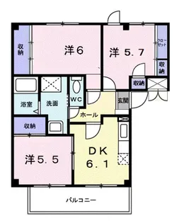 ミノリハイツ【2階】の間取り