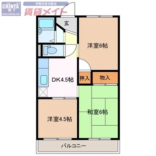 エビスコーポ【2階】の間取り