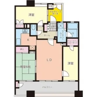 グリーンウッド郡山【8階】の間取り