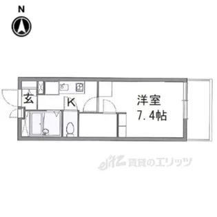 レオパレスエルヴェールサンク【3階】の間取り