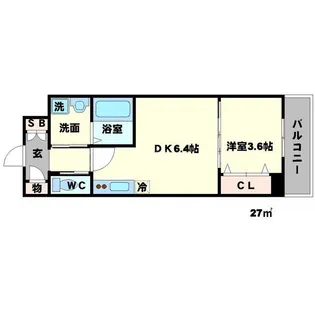 K’s SQUARE ESAKA【2階】の間取り