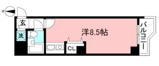 エスパース ラ・ヴィ【6階】の間取り