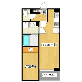 グラン大和町【2階】の間取り