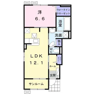 アルバーダ【1階】の間取り