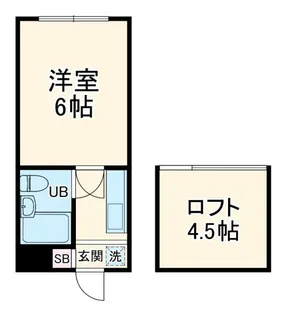 サンパレス上溝【1階】の間取り
