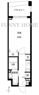 JMFレジデンス世田谷三宿【3階】の間取り