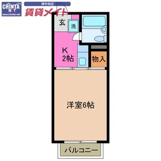サミーホワイト【2階】の間取り