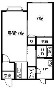 スカイラーク【2階】の間取り