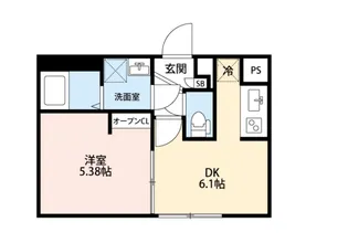 LUFT GOKOKUJI(ルフトゴコクジ)【2階】の間取り