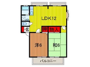 ベジェッサB棟【2階】の間取り