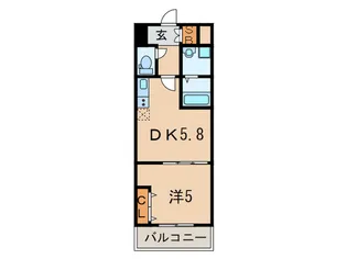 ファーストエフレシア立花II【5階】の間取り