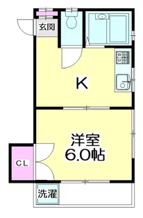 タカハシハイツ【2階】の間取り