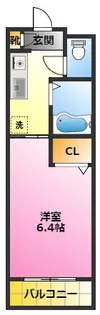 シャトー木月【3階】の間取り