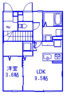 サンフィールド【1階】の間取り