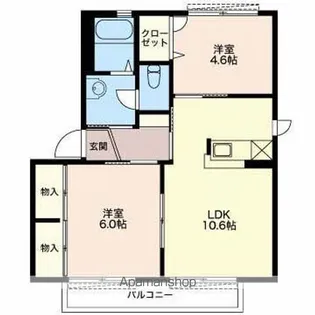 グレイスコート A【2階】の間取り