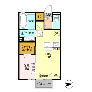 コラット ガーデン【1階】の間取り