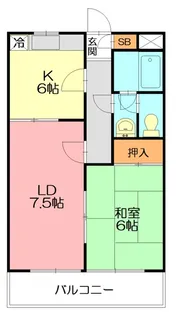 ルミネイトウ【2階】の間取り