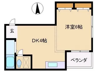 サウスコーポ【5階】の間取り