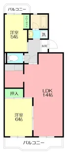 レジデンス白鳥【2階】の間取り