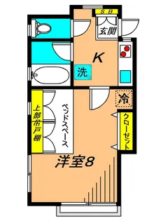 コーポ昭栄【2階】の間取り
