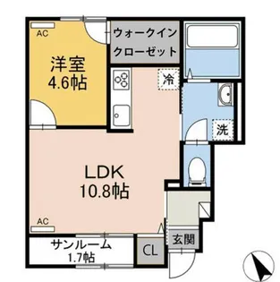 ソアヴィータ【1階】の間取り