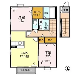 グリーンハウスC【2階】の間取り