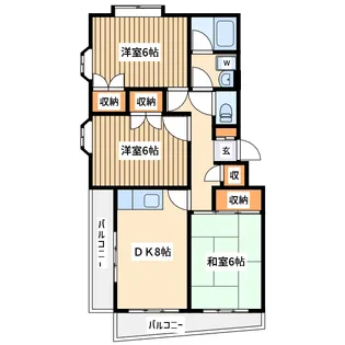 ベルハイネス【2階】の間取り