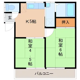 鈴木アパート【2階】の間取り