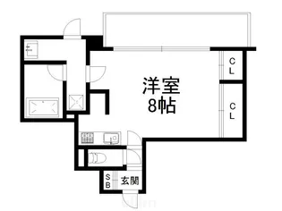 マリーベル京都堀川ウインドア【2階】の間取り
