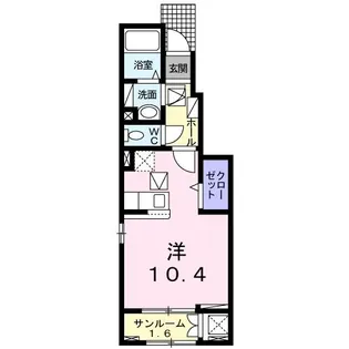 エイミー.パレス【1階】の間取り