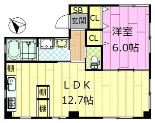 鎌ケ谷グリーンヒルズ【1階】の間取り