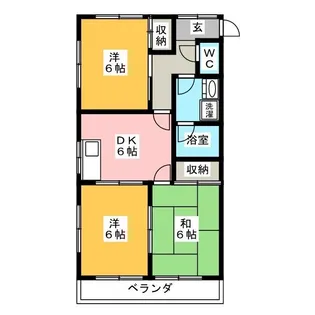 ピアハイツ【2階】の間取り