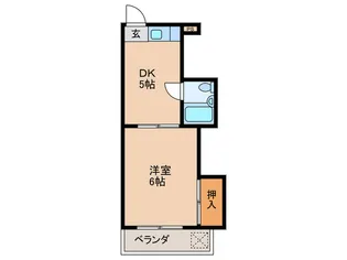 フラットフォ-シントウ【1階】の間取り