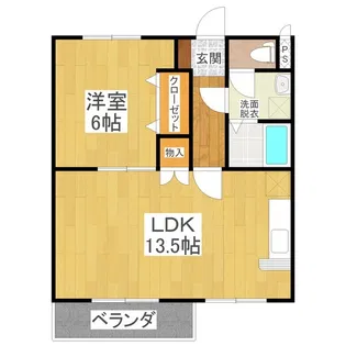 ペティーナB棟【2階】の間取り