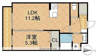 クレール半田山【3階】の間取り