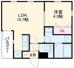 Cherim八田 EAST【3階】の間取り
