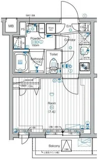 PREMIUM CUBE 中野【1階】の間取り