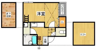 ベネフィスタウン竹下V【1階】の間取り