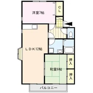 レジデンス国分III【1階】の間取り