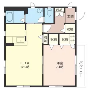 シャーメゾン グランディオールD【2階】の間取り