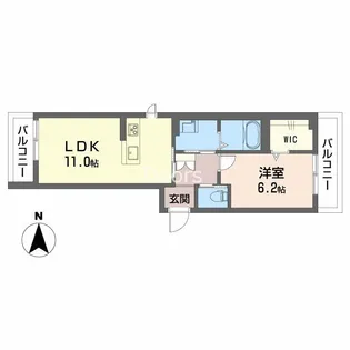 シャーメゾンシティグランデ【3階】の間取り