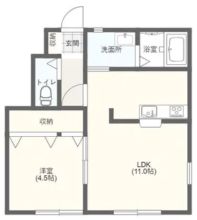 ダイチヒルズD&C VI【1階】の間取り