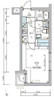 ECREDE蒲田【2階】の間取り