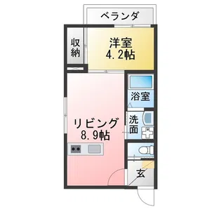 D-LIFE 明治【3階】の間取り