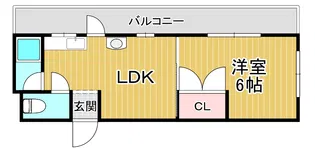 ニューハイツ川端【1階】の間取り
