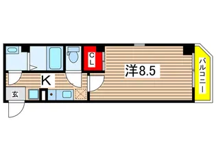 プランドール南花畑【5階】の間取り