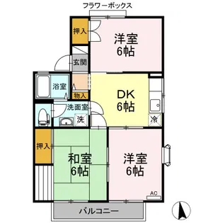 ヴェールヴィル A棟【2階】の間取り