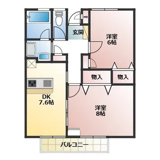 Seed Leaf M’s【2階】の間取り