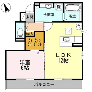 ムーンライトコート【1階】の間取り