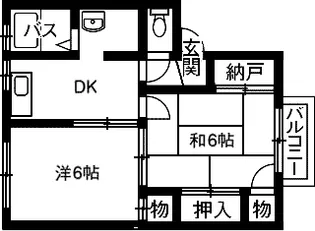 ハイツ平野【2階】の間取り